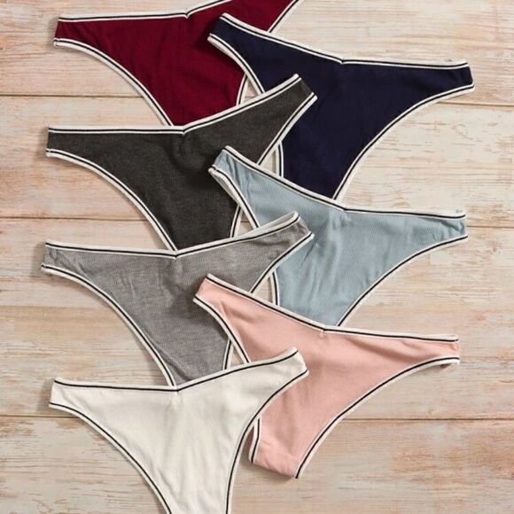 Ribbed Cheeky Panty Underwear Set - Picture 8 of 8